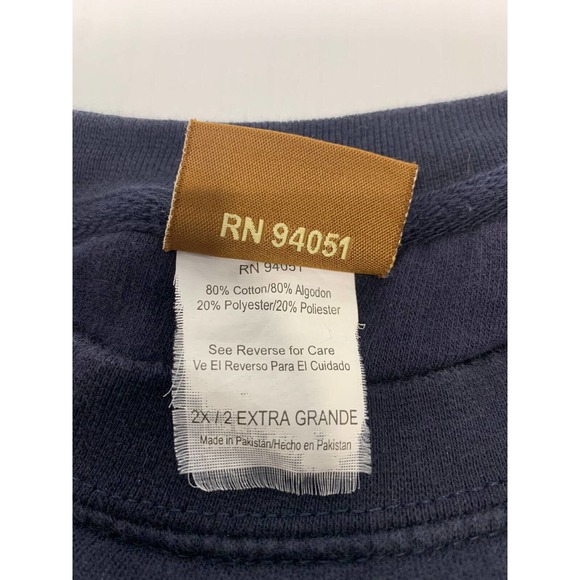 VTG American Outdoors Pullover Magnificent Meadow Blue 2X Men's A63 - Picture 4 of 7